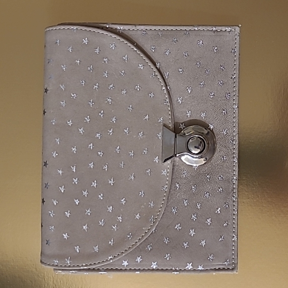 Lauren Merkin Star Print Suede Petite Shoulder Bag - Picture 1 of 5